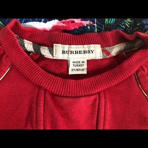 Red Burberry kids dress